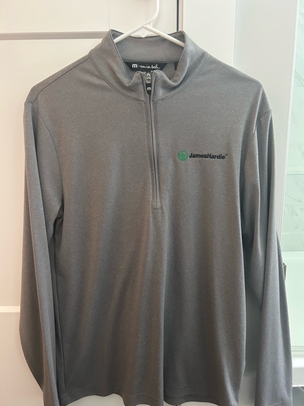 Travis Matthew James Hardie Gray Quarter-Zip Pullover